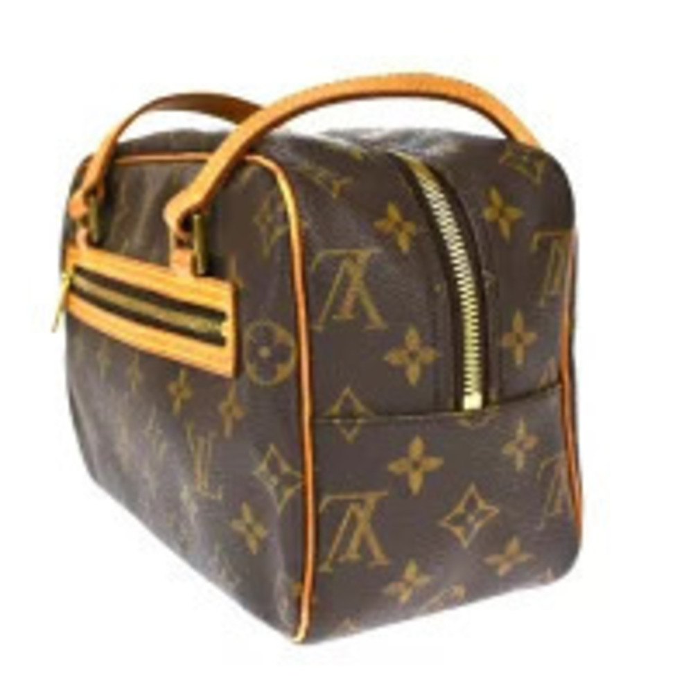 Louis Vuitton Cite Bag Leather Monogram Shoulder Brown